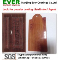 Security Door Sublimation Print Wood Finish Polyester Powder Coating Powder Paint